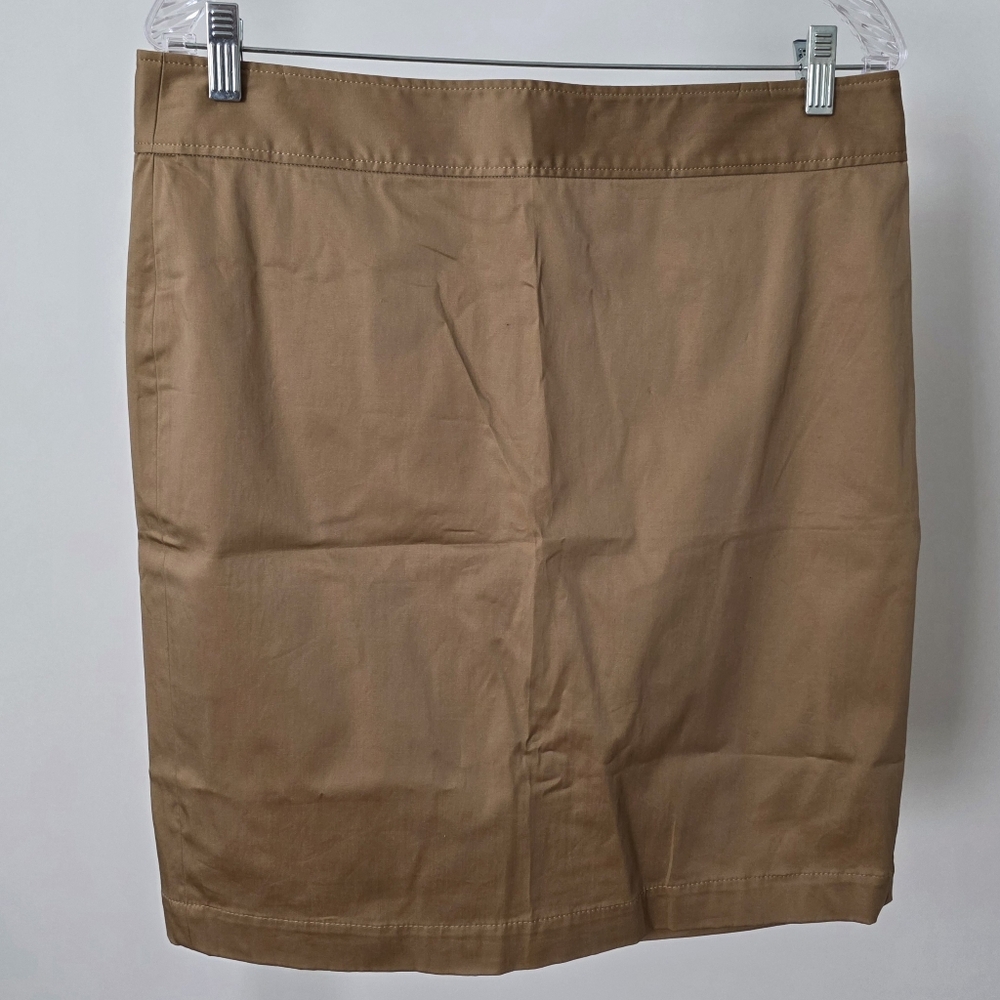 Nautica Tan Knee-length Pencil Skirt for Casual Work in Size 10